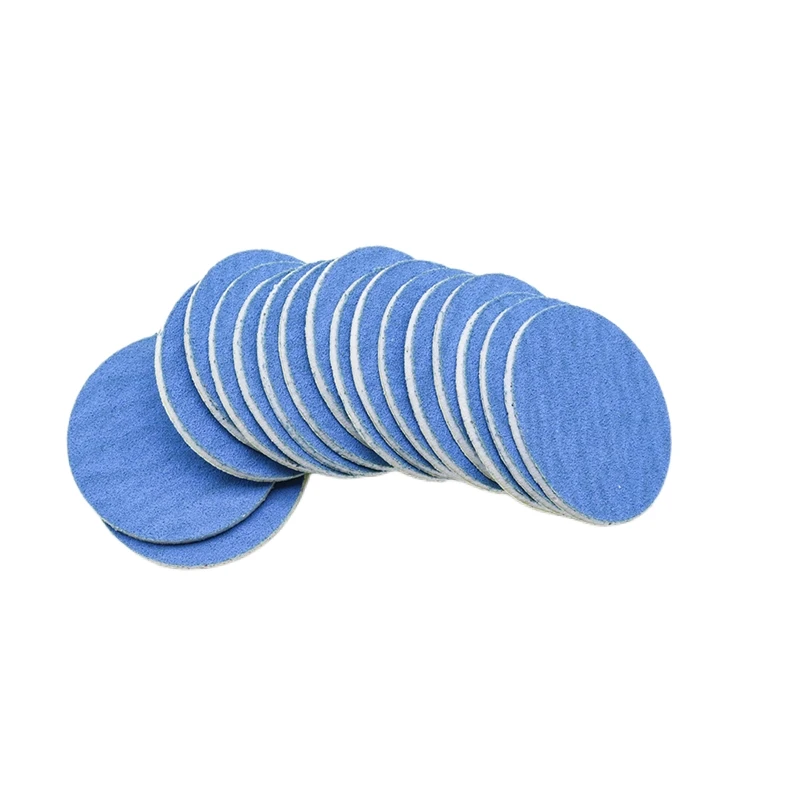 New~Blue Sanding paper 50/pcs Pedicure Foot Care Tools 15mm 20mm 25mm 35mm nail drill bit Disk disc Salon Calluse Replaceable