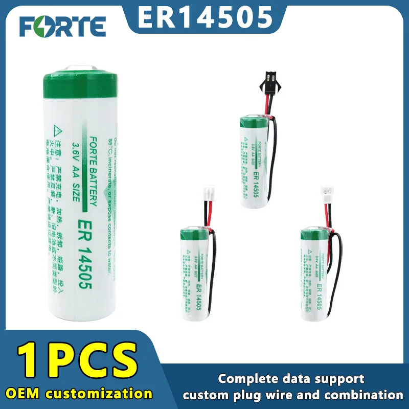 

Original Forte ER14505 3.6V AA Li-Ion Batteria For PLC Servo Absolute Value Encoder CNC Machine Tool Patrol Stick Locator