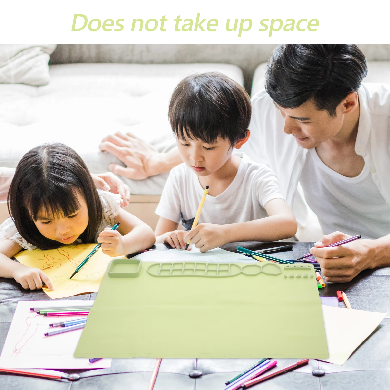 

Multifunctional Silicone Art Mat For Kids Reusable Waterproof Craft Sheet Non-Slip Drawing Mat For Diy Resin Epoxy Projects Kids