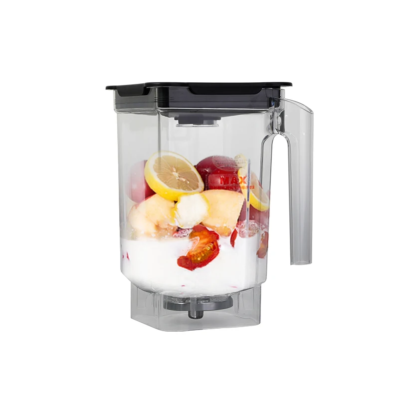 Commercial 3.8  Motor Dual Blunt Blades Industrial Stable Electric Smoothie Vacuum Blender Machine