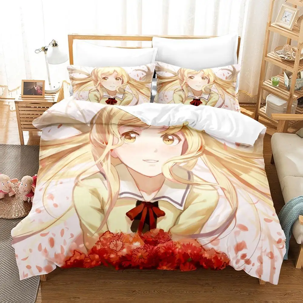 New Aho Girl Bedding Set Single Twin Full Queen King Size Bed Set Adult Kid Bedroom Duvet cover Sets Cool Anime Bed Sheet Set