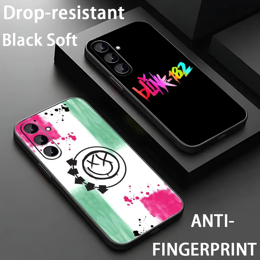 BLINK 182 Phone Case For Samsung Galaxy S26 S25 S24 S23 S22 S21 Plus Ultra Fold A Soft Black