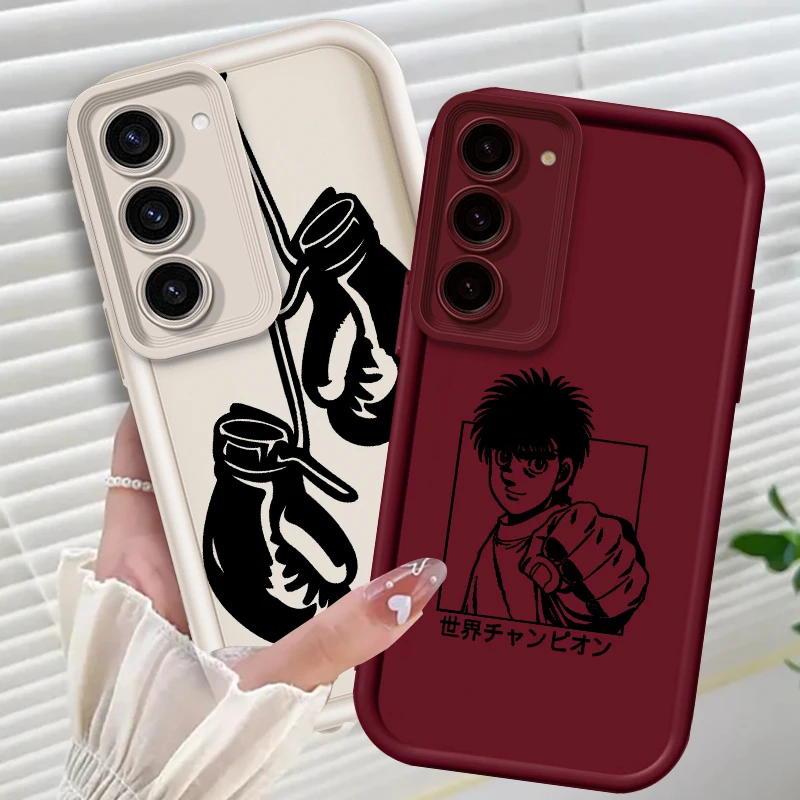 Hajime No Ippo Anime Glove Art For Samsung Note 20 S24 S23 S22 S21 S20 Ultra Plus FE A25 A23 A22 A55 A35 5G Eye Ladder Soft