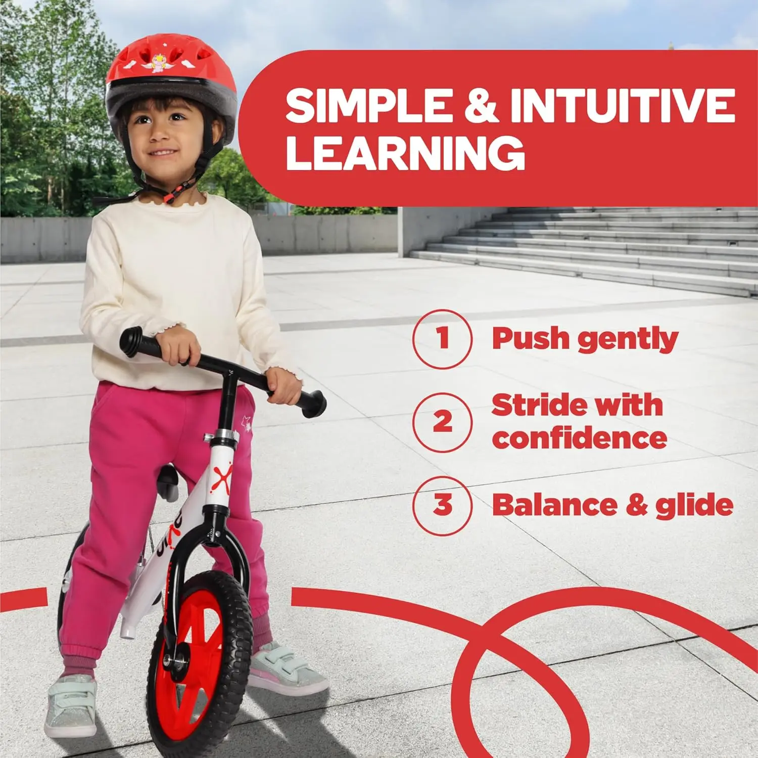 Balance Bike - 30.5 cm (12 ") bici da allenamento per bambini e bambini piccoli-1.8kg (4 libbre) bici da equilibrio per bambini-bambini dai 3, 4, 5 - No