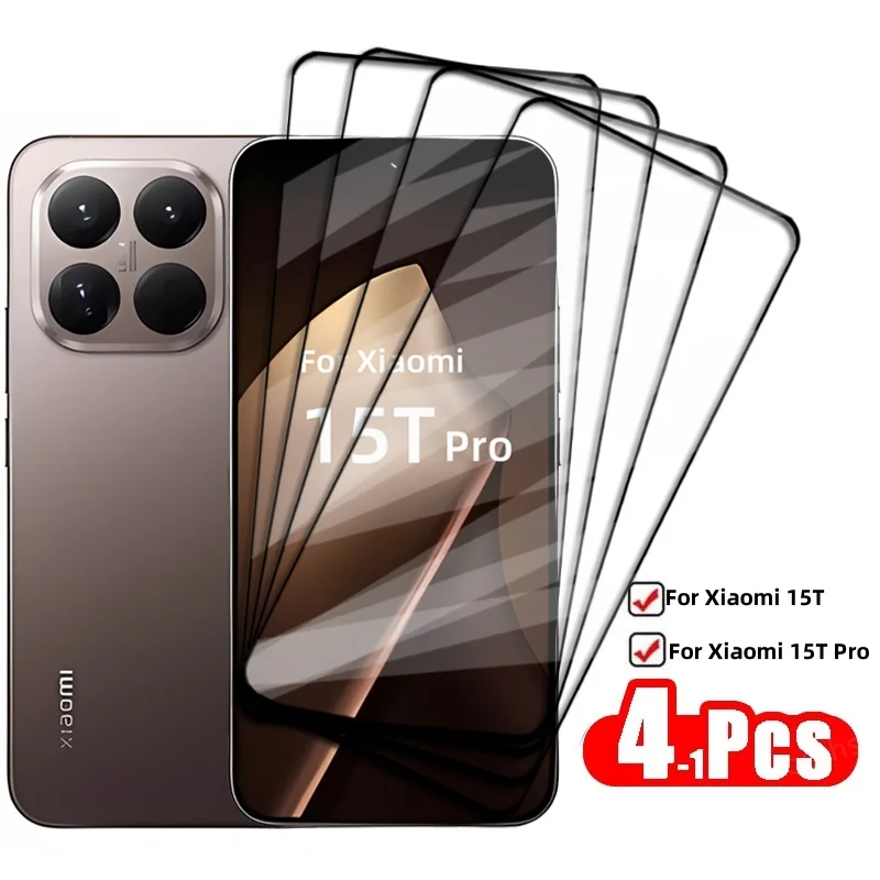 

For Xiaomi 15T Full Cover Tempered Glass Xiaomi 15T Pro Screen Protector HD Screen Glass Protective Phone Film For Xiaomi 15T
