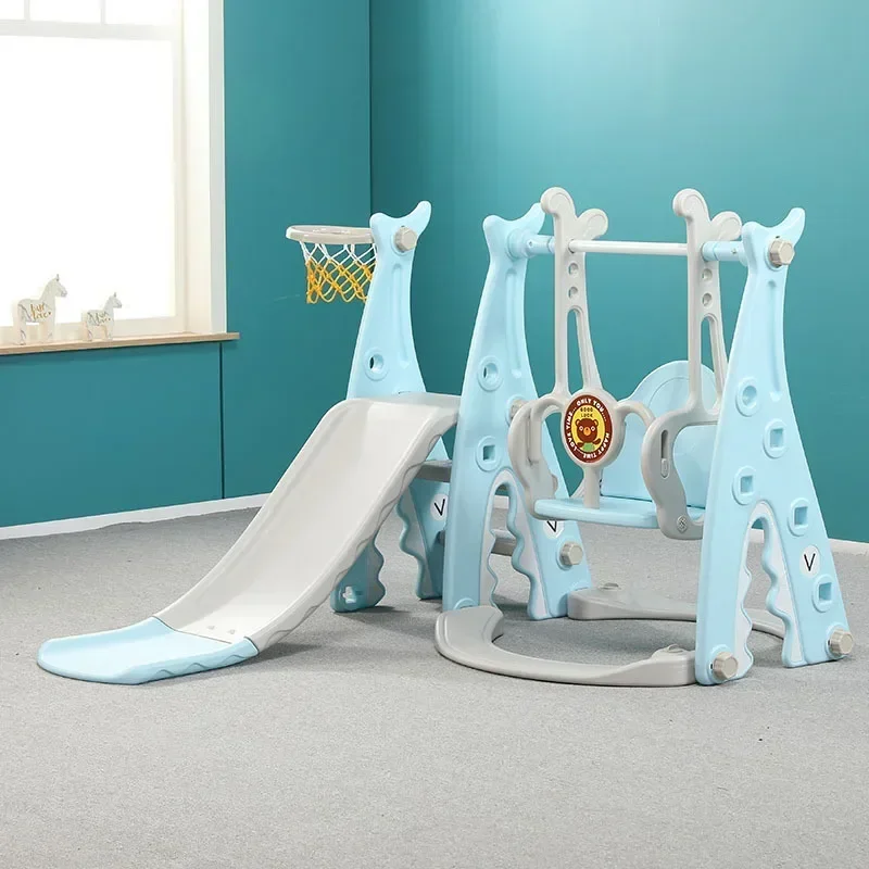 Factory Direct 2026 Children's slide and swing, kindergarten children's indoor playground, children's plastic multifunctional sl