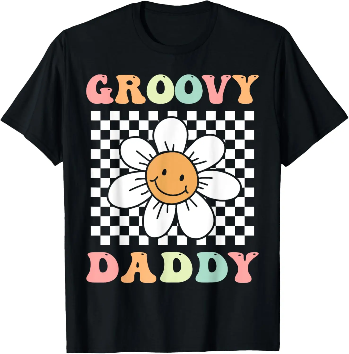 Groovy Daddy Matching Family Birthday Party Daisy Flower T-Shirt