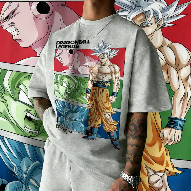 2026 New Summer Dragon Ball 40th Anniversary Trunks 100% Cotton Anime Printed T-shirt Extra Size Casual Streetwear Unisex Y2k