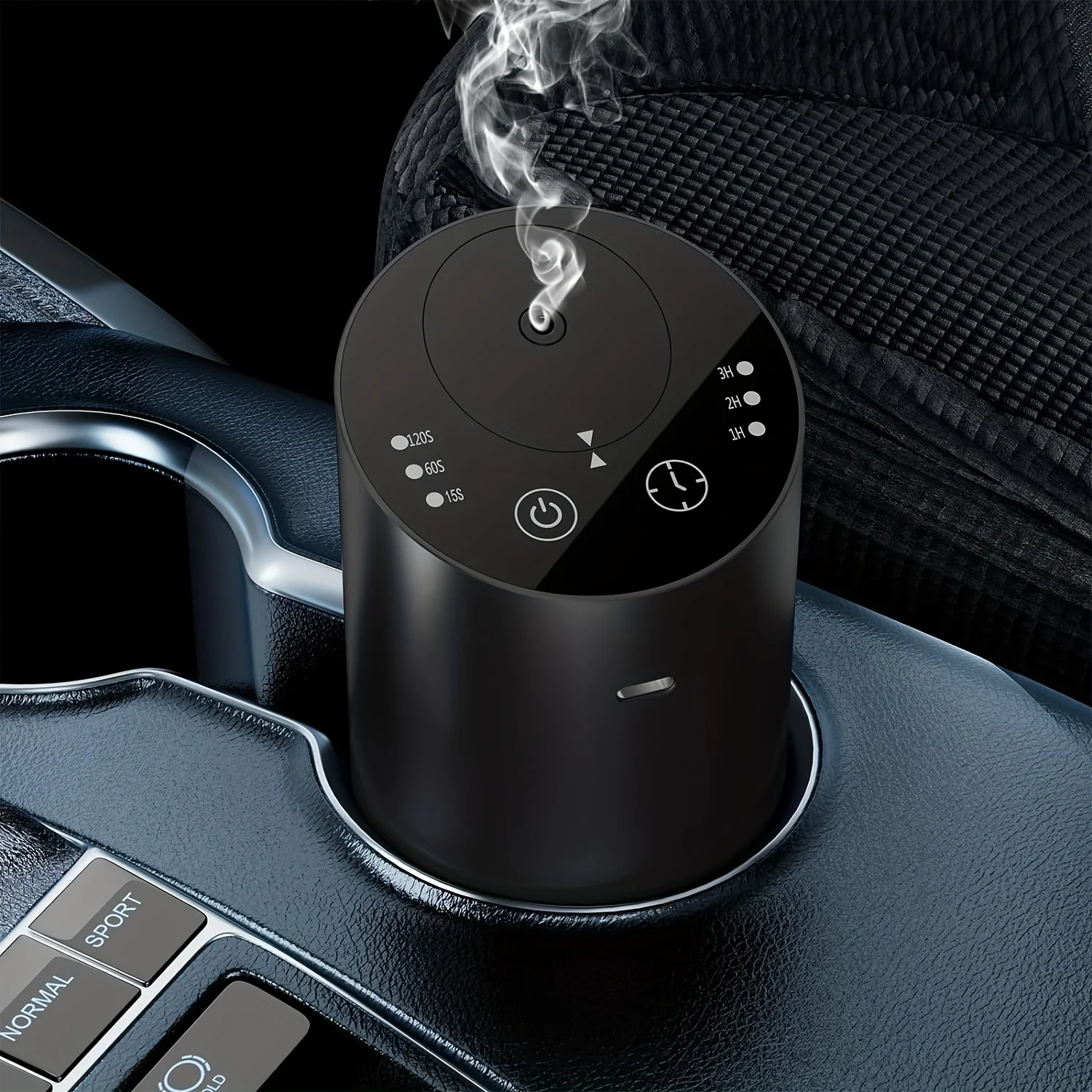 1pc Essential Oil Car Air Freshener Diffuser - Automatic Waterless USB Rechargeable Aromatherapy Machine with Lithium Battery -