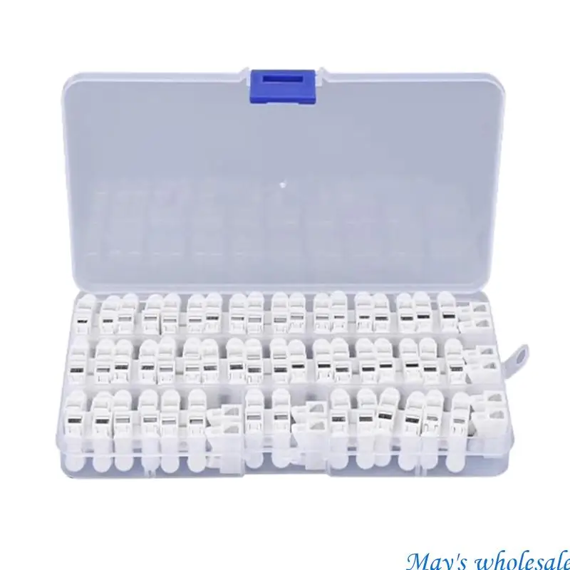 Pack of 55 Locking Plugs In Terminals Block for Secure 2 Wire Connection 448A