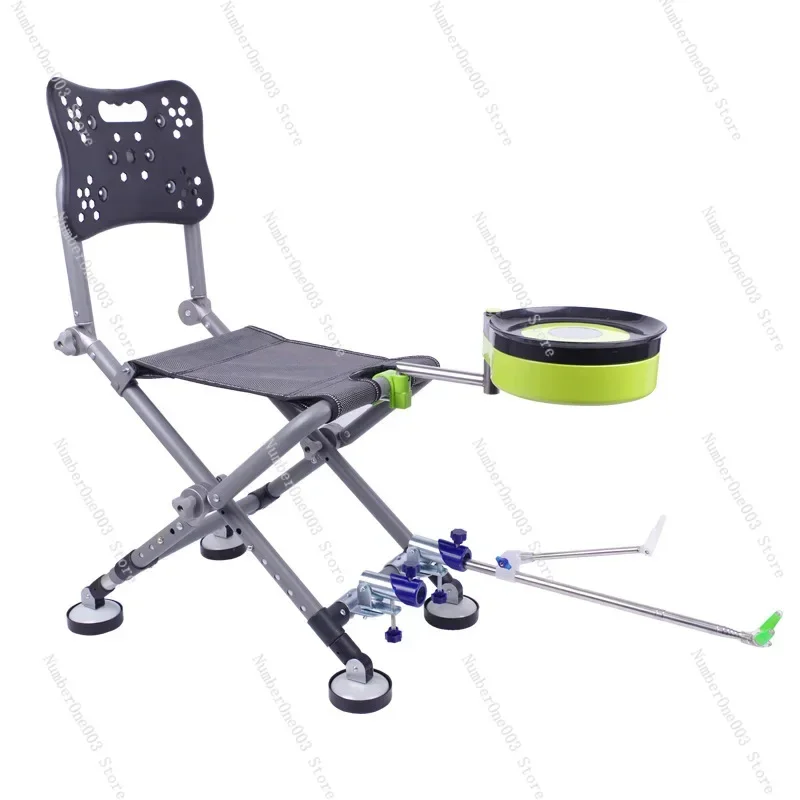 Multifunctional Fishing Chair, Adjustable Backrest, Adjustable Four-foot Fishing Chair, Aluminum Alloy Fishing Chair