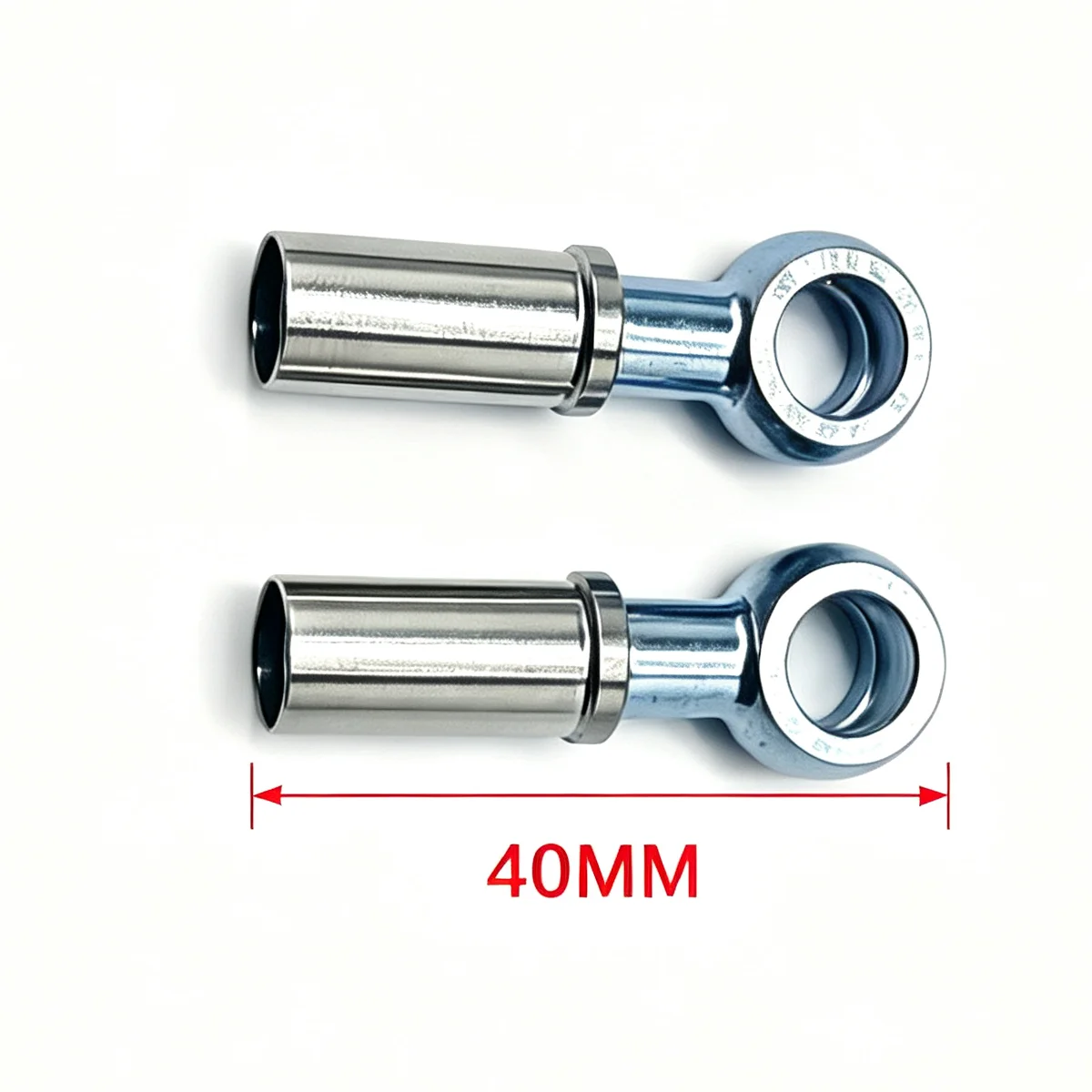 8mm Crimping Straight Banjos X2pcs Stainless Steel Braided Brake Line Clutch Hose for Motorcycle Off-road Dirt Bike AN3-03 PTFE
