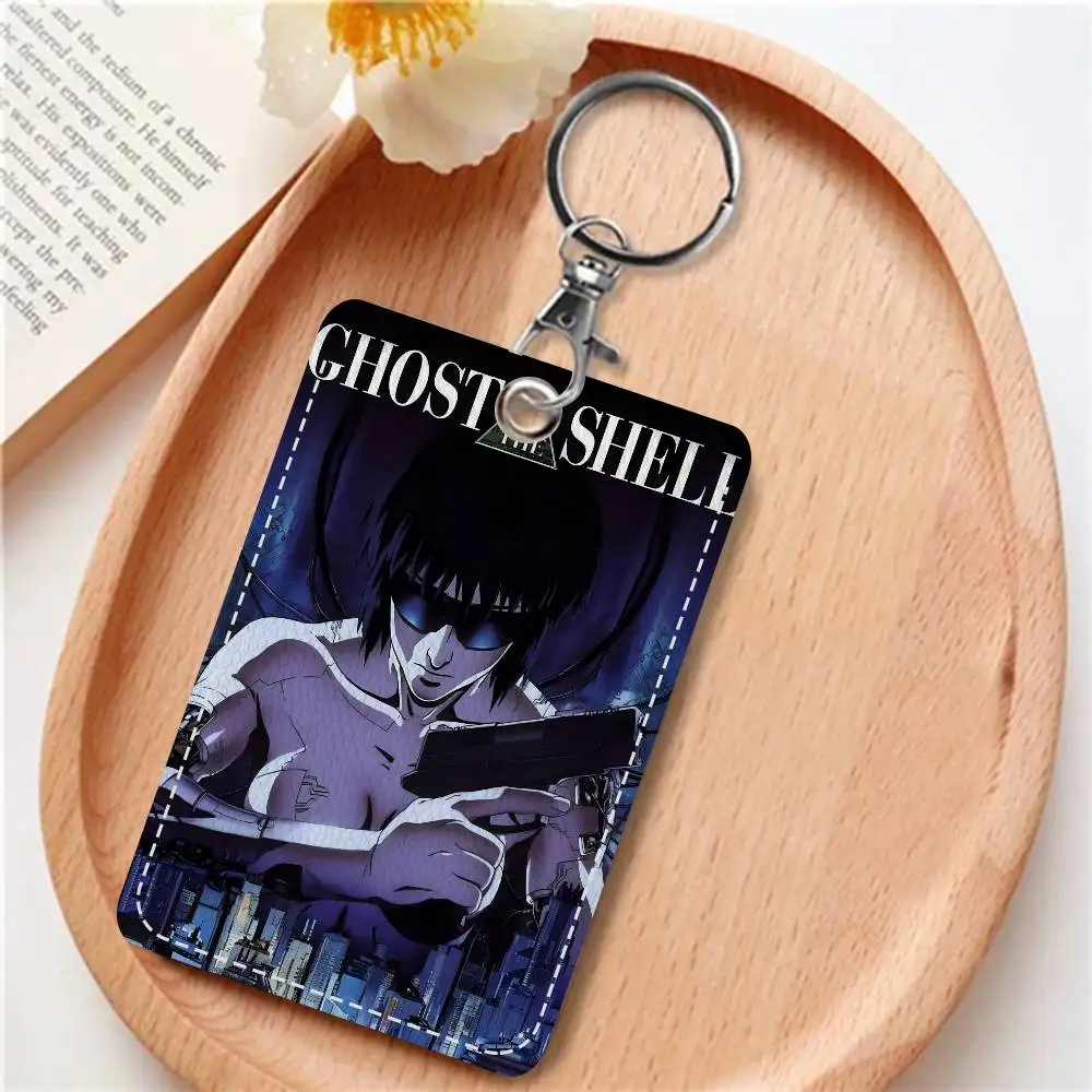 أنيمي G-Ghost In The S-Shell حامل بطاقة سلسلة المفاتيح المستطيلة، شارة حامل بطاقة الائتمان، حامل بطاقة هوية الطالب، غطاء بطاقات الحافلة #4