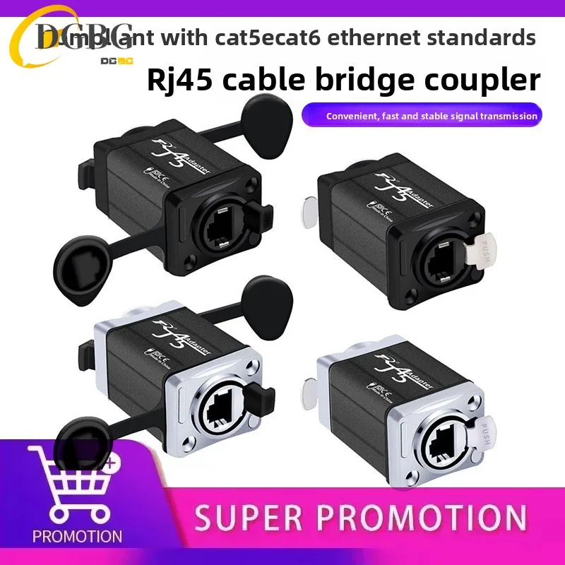

1pc RJ45 Feedthrough Coupler,STP RJ45 CAT6 Network Female Straight Coupler Converter Ethernet Extension Adapter