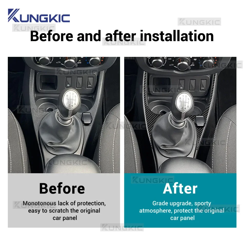 

Для Dacia Duster 2014 2015 2016 2017 2018 LHD RHD Настоящее мягкое углеродное волокно Автомобильное центральное управление AC Рамка Внутренняя отделка Наклейка