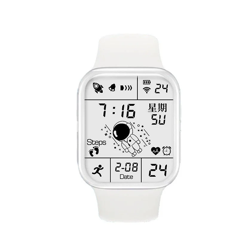 Black Technology Spaceman Dial Non-Watch Male and Female Students Children's Simplicity Multi-Function Sports Net Red Elec