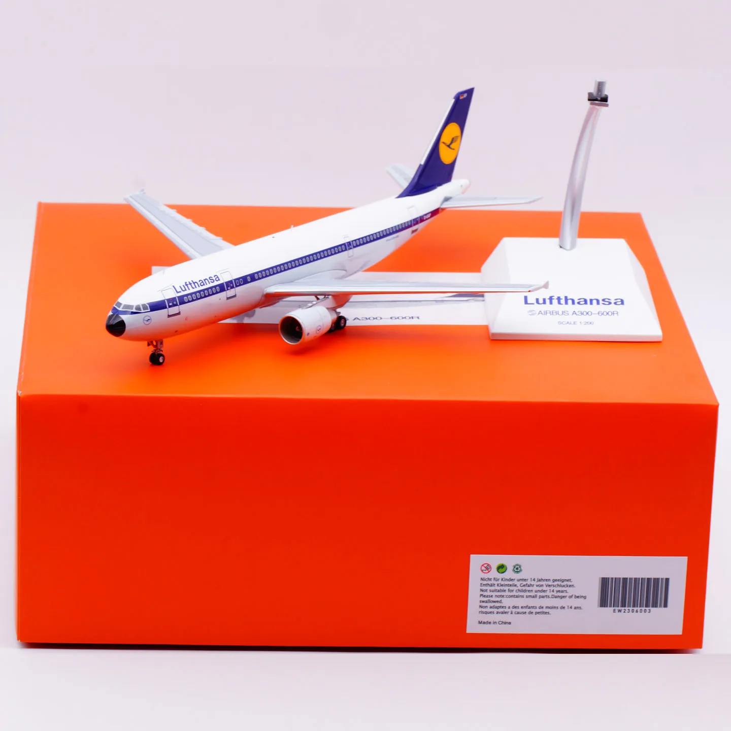 

EW2306003 Коллекционный самолет из сплава в подарок JC Wings 1:200 Lufthansa Airlines Airbus A300-600R Литая под давлением модель самолета D-AIAP