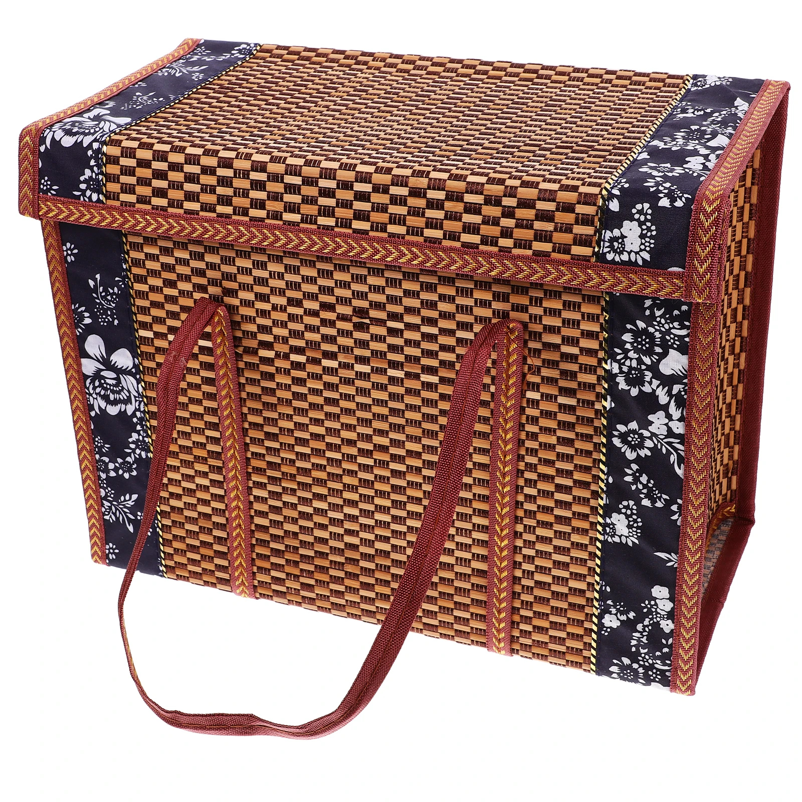

Picnic Basket Bamboo H Woven Vegetable Holder Storage Baskets Fruit Snacks Party Lightweight Portable Home Decor Storage