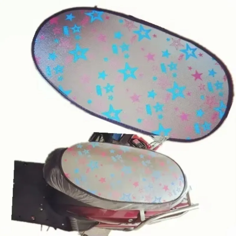 For For Electric Car Seat Cushion Leather Cushion Covers Waterproof Sunscreen Motorcycle Electric Car Sun Pad