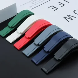 20mm High Quality Silicone Rubber Watch Band for Water Ghost Submariner Watch Strap Daytona GMT OYSTERFLEX Bracelet Waterproof