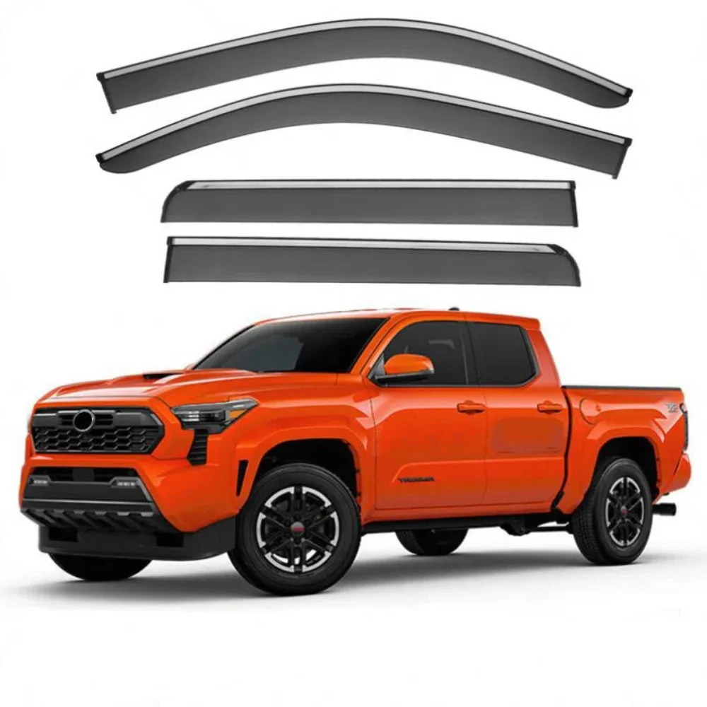 

Window Visor Rain Exterior Part Body Kit Accessories For Toyota Tacoma 2016 2017 2018 2019 2020 2021 2022 2023 2024 2025