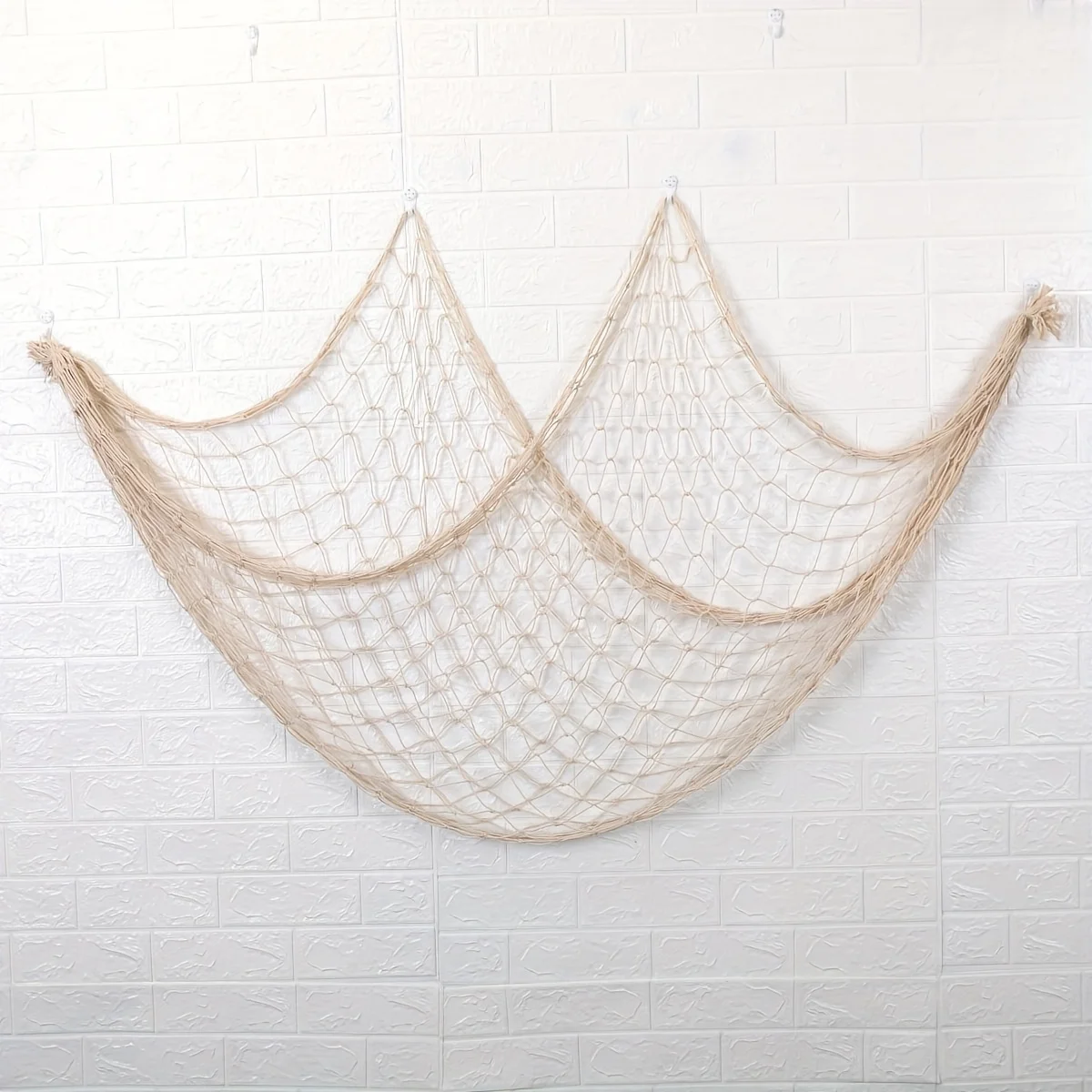 1pack Naval Fishing Net Wall Hanging - Hawaiian Ocean Theme Decor, Perfect for Indoor/Outdoor Party Decorations, Beach, Pirate