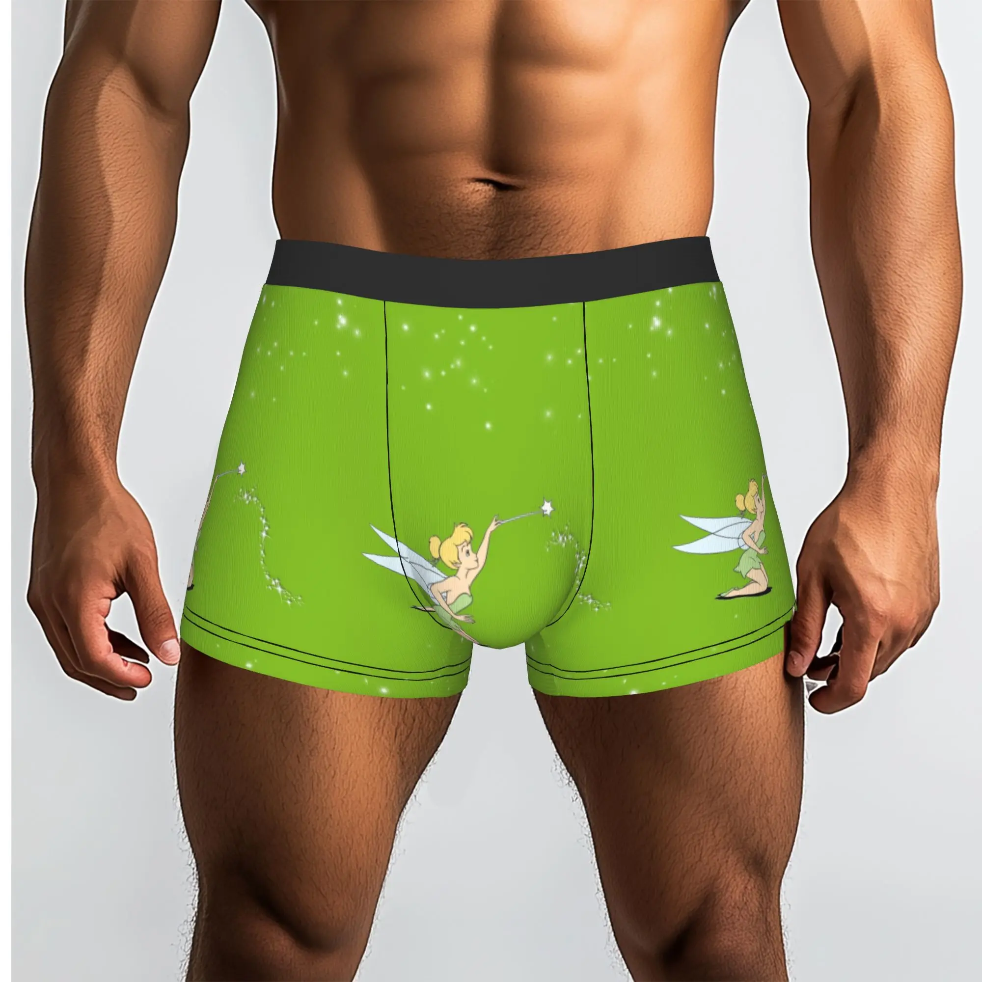 Custom Cool T-Tinker Anime Bell Cute Cartoon Boxers Shorts Panties Male Underpants Stretch  Briefs Underwear