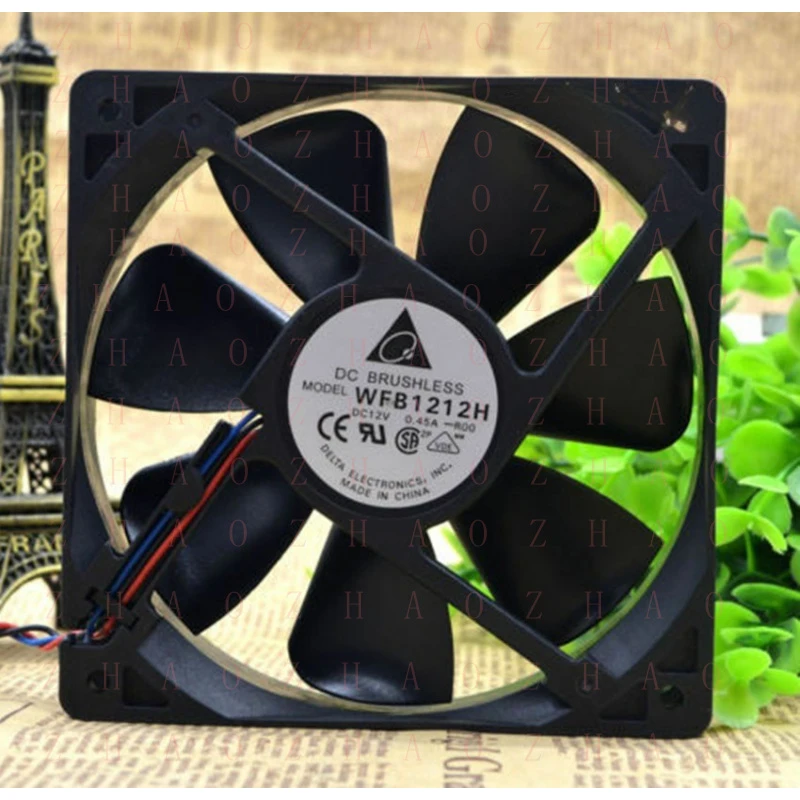 

L+ 1pcs for Delta WFB1212H Roo 12V 0.45A power supply chassis cooling fan 120*120*25MM