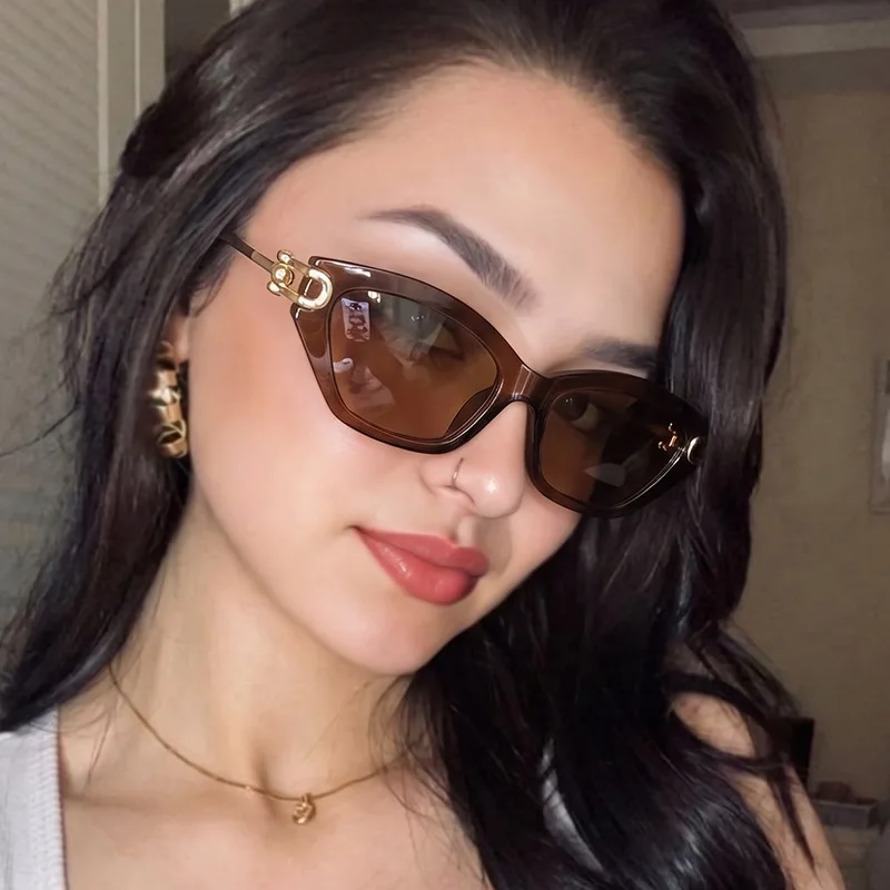 Vintage Stylish Ladies Sunglasses European American Style Cat Eye Sun Glasses for Women Holiday Travelling Sunglass Women