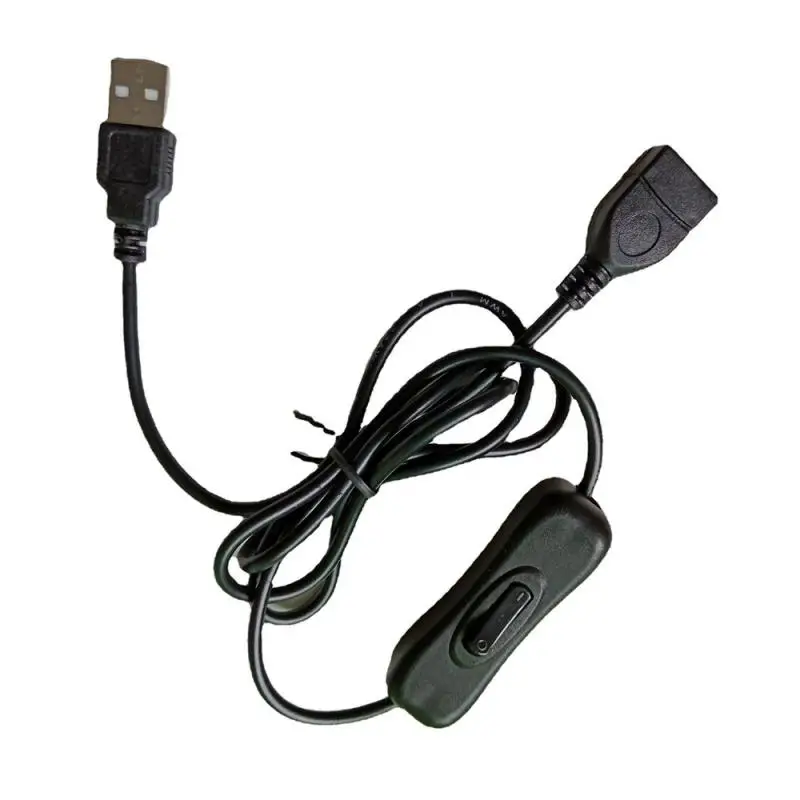 Cabo de extensão USB com interruptor, macho para Master Data, Four Core Data Transmission, 1 m