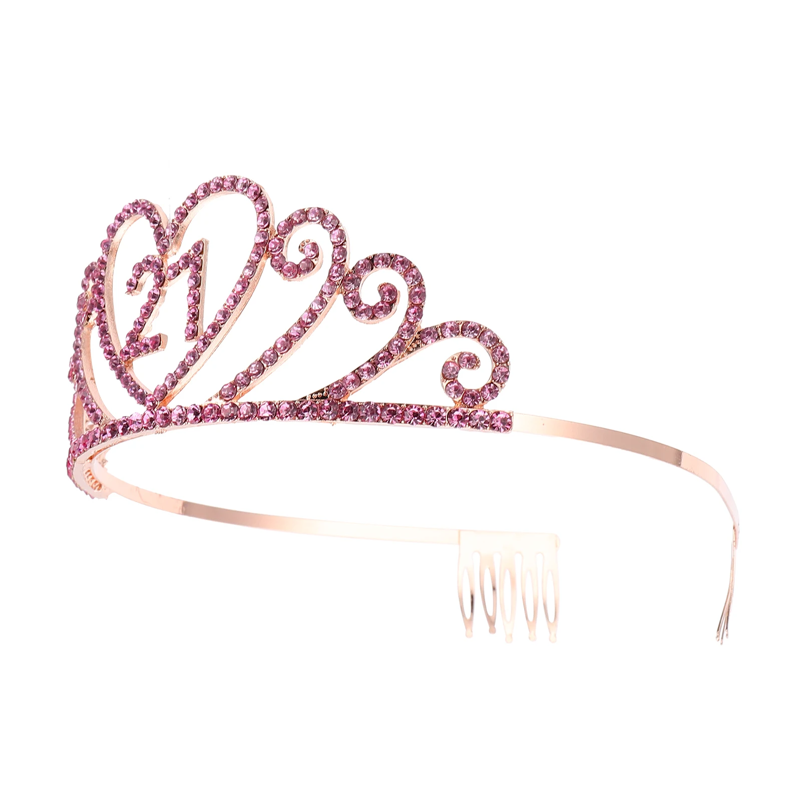 

Alloy Crown Hair Accessories Birthday Tiara Party Headdress Women Princess Party Headdress Decor Cake Unique Kids Gift
