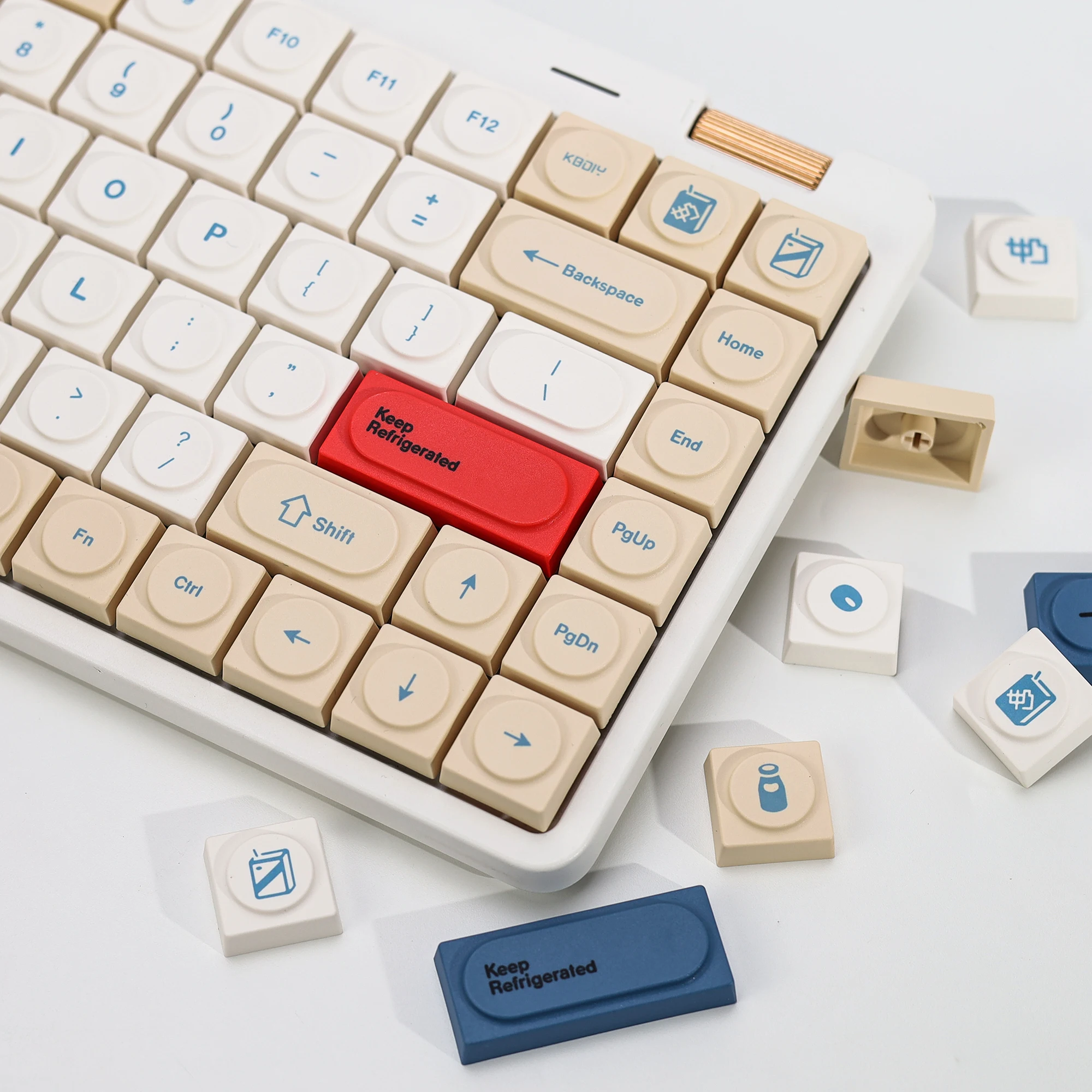 KBDiy 137 Keys GMK SoyMilk Doys Keycaps PBT Korean Russian Keycap For 60 Low Profile Mechanical Keyboards 1353 Cherry MX Switch