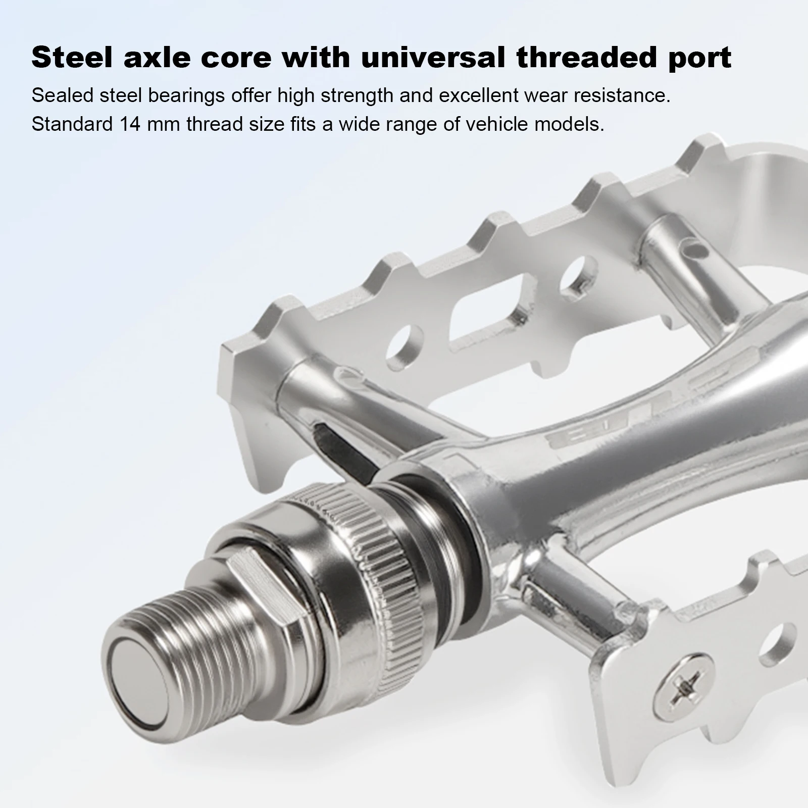 Aluminum Alloy High-Grip Pedals with Triple Bearings Anti-Slip Universal Fit Flat Bicycle Pedals Quick-Release Platform Pedals