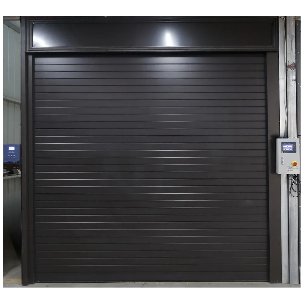 Insulated Anti-Theft Stainless Steel Garage Door Automatic Electric Remote Control Sectional Overhead Postmodern Design Outdoor