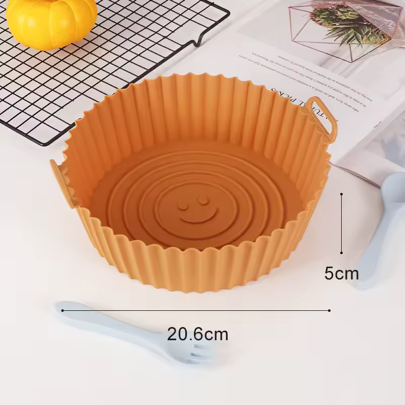 Reusable Airfryer Pan Liner Accessories Silicone Air Fryers Oven Baking Tray Pizza Chicken Airfryer Non-stick Silicone Mould - Image 10