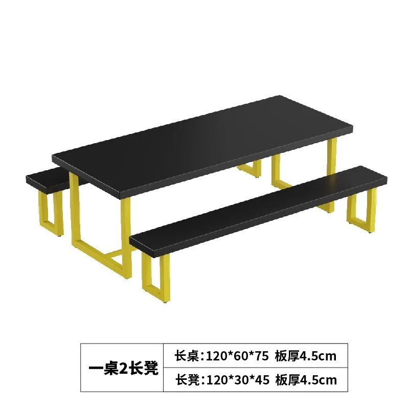 BBQ Shop Table and Chair BBQ Shop Table and Chair Combination Office Desk Small Desk Milk Tea