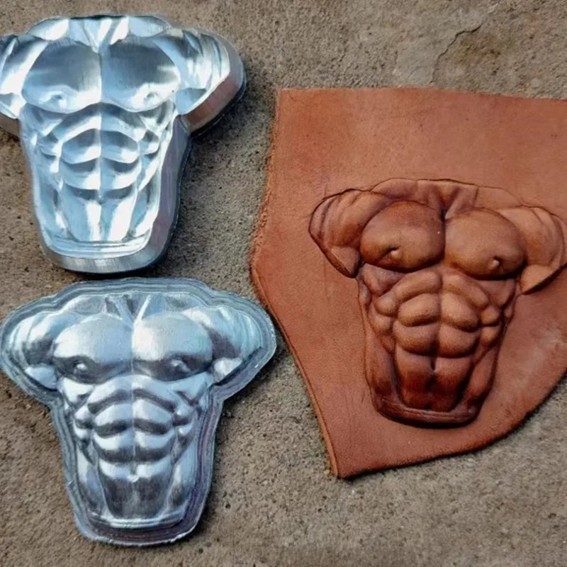 

3D форма для тиснения мышечной кожи из алюминиевого сплава-инструмент для штамповки металла для рукоделия из кожи и резьбы своими руками