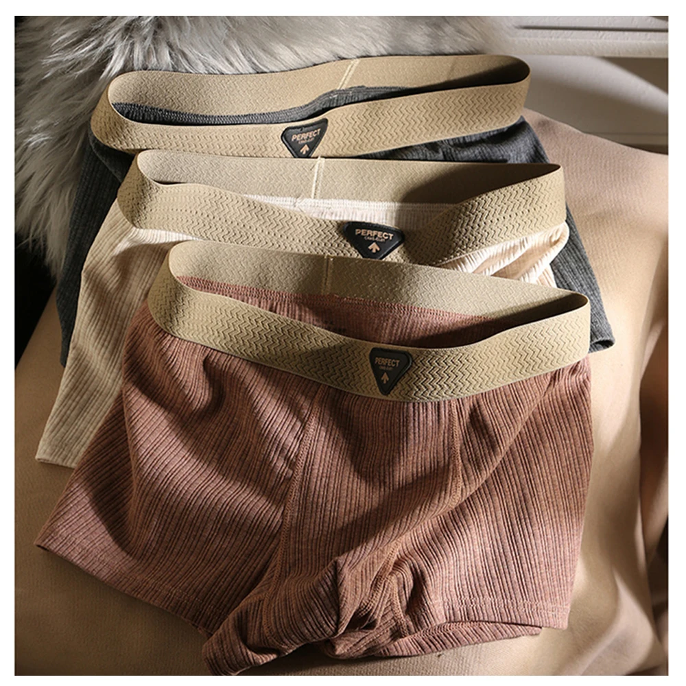 Premium Business 5A antibakterielle Boxershorts für Herren, ultraweiche, bequeme Unterwäsche aus Xinjiang-Baumwolle, atmungsaktive Freizeit-Boxershorts