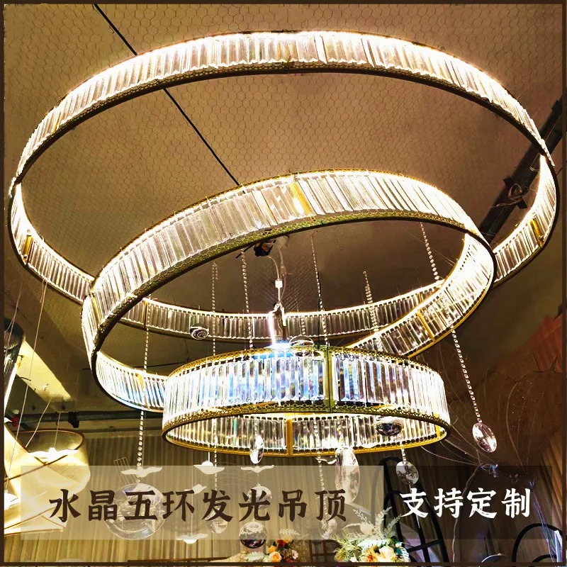 2025 New Year LED DIY Stage Wedding Party Opening Birthday Ceiling Home Decoration Ring Valentine's Day Finger Set 3PCS