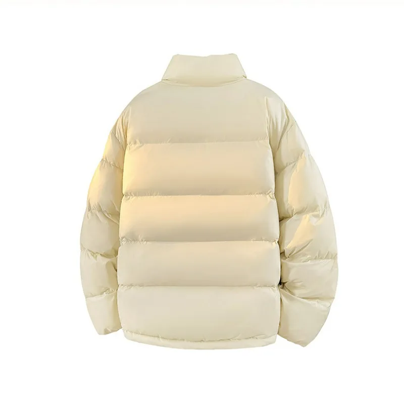 KIDWHXR Parkas Jacket Men Winter Loose Stand Collar Long Sleeve Man Coat Cold-proof Outdoor Sport Casual Couple Outerwear