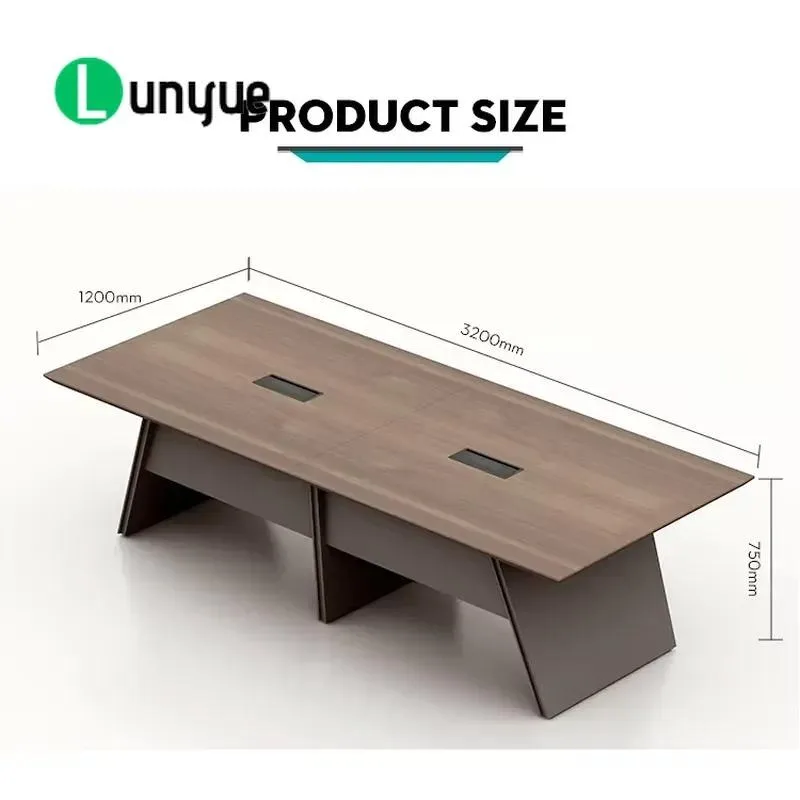 Modern Wooden Modular Conference Table 8-10 Person Meeting Room Desk Office Furniture Luxury Design With Chairs For Business