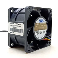 60mm Pwm Fan AVC 6038 12V Double Ball High Speed Fan 2B06038B12G 6cm 60X60X38mm Computer Server Power Fan