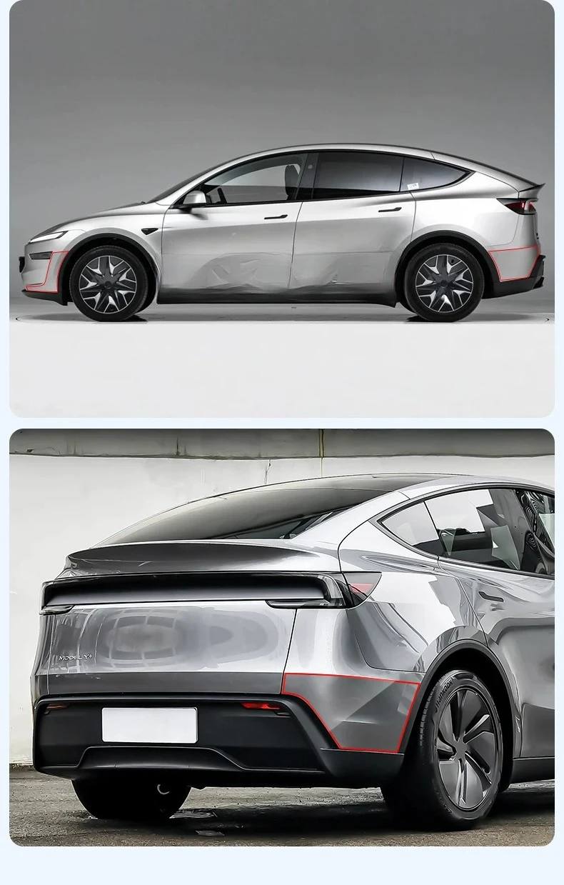 Für Tesla Model YL 6-Sitzer Frontstoßstangen-Schutzfolie Türkratzfeste Folie Neues Modell YL TPU Heckstoßstangen-Transparentfolie – Detail 10