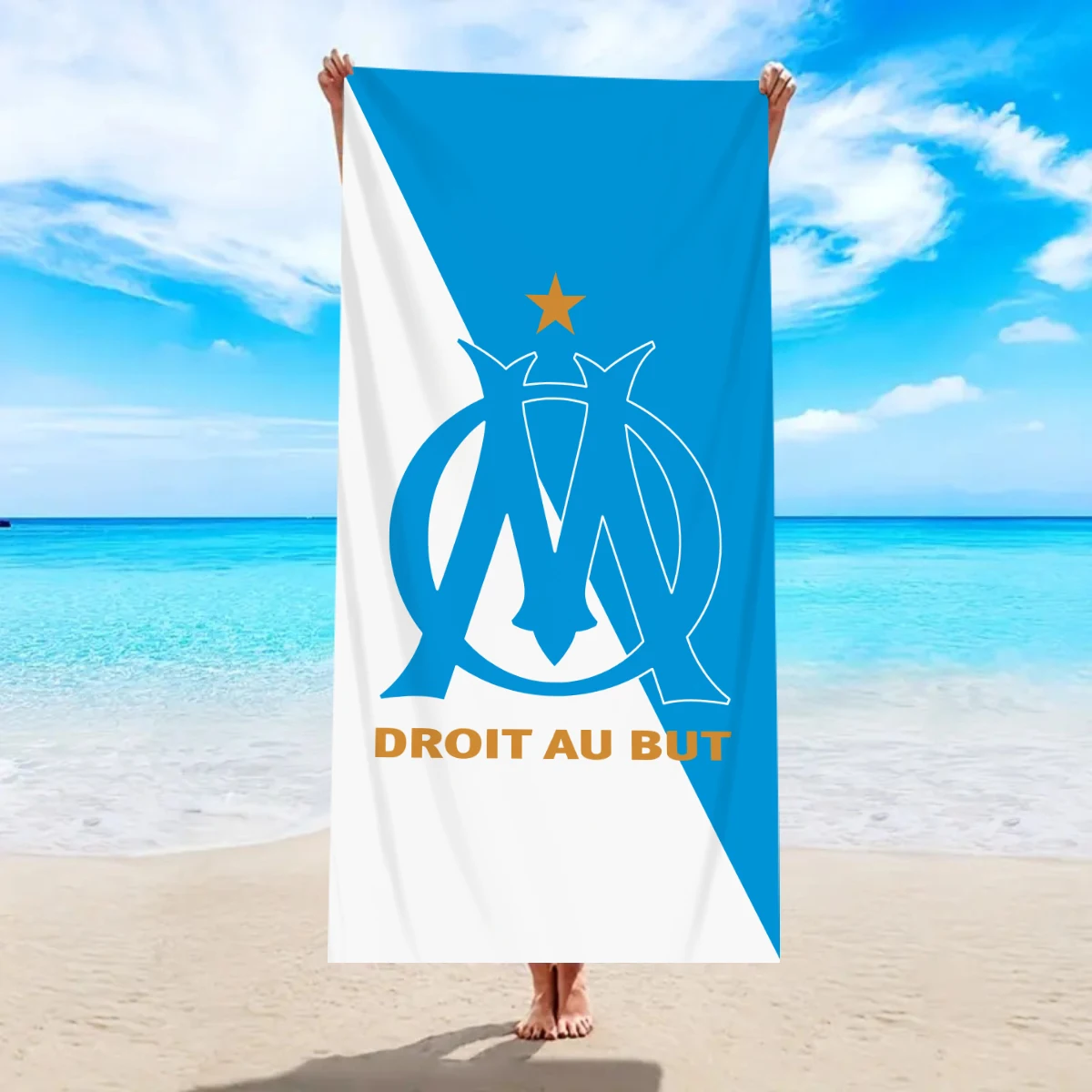 1pc letter printed large beach towel, quick drying absorbent soft beach towel, outdoor swimming, vacation, camping beach towel
