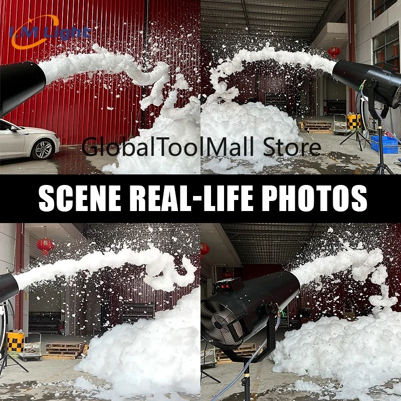 LM Factory 3000W Large Bracket Style Pool Party Foam Machine Outdoor Foam Cannon for Stage DJ Event Kids Water Park