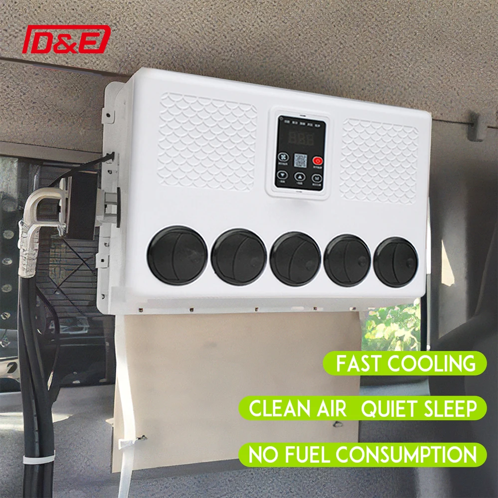 AC Mobil Truk 12V 24V Model A Tipe Split AC Overhead Untuk Truk RV