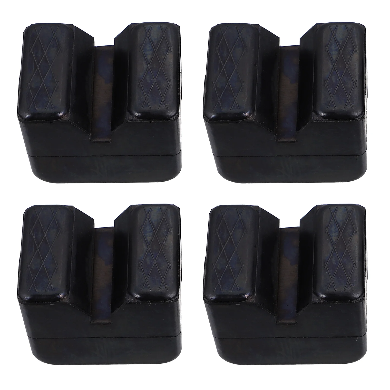 

4 Pcs Jack Pad Point Slotted Frame Rail Pinch Weld Pads Rim Tape Motorcycle Trailer Block Welds Protector Stabilizer