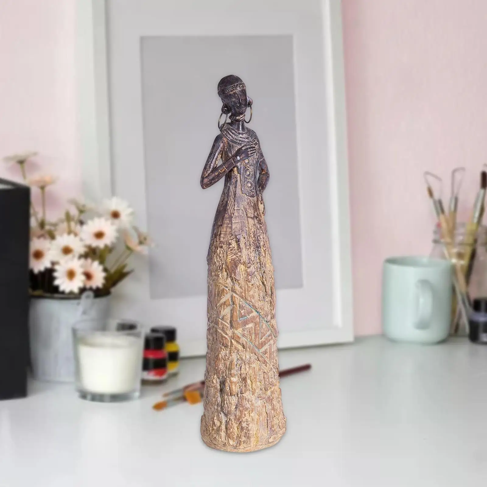 estatueta-de-senhora-africana-colecoes-de-estatuas-arte-artesanato-tribal-mesa-de-escritorio