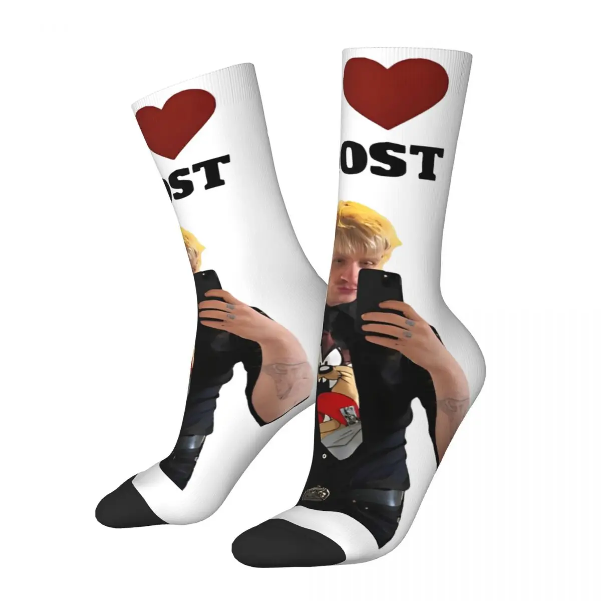 I LOVE Joost Klein Stockings Design Modern Socks Autumn Anti-Slip Socks Couple Climbing Medium Soft Socks