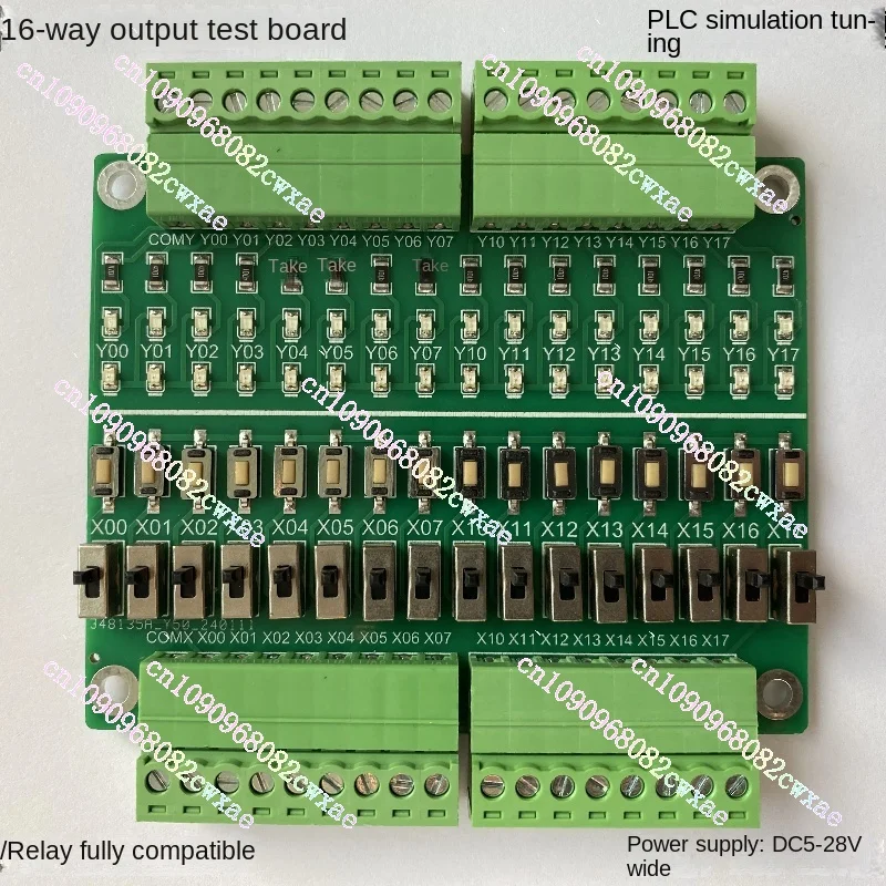 PLC Debugging Simulation Board 16 Input/output Test Board Button Toggle Switch Switch Learning Module